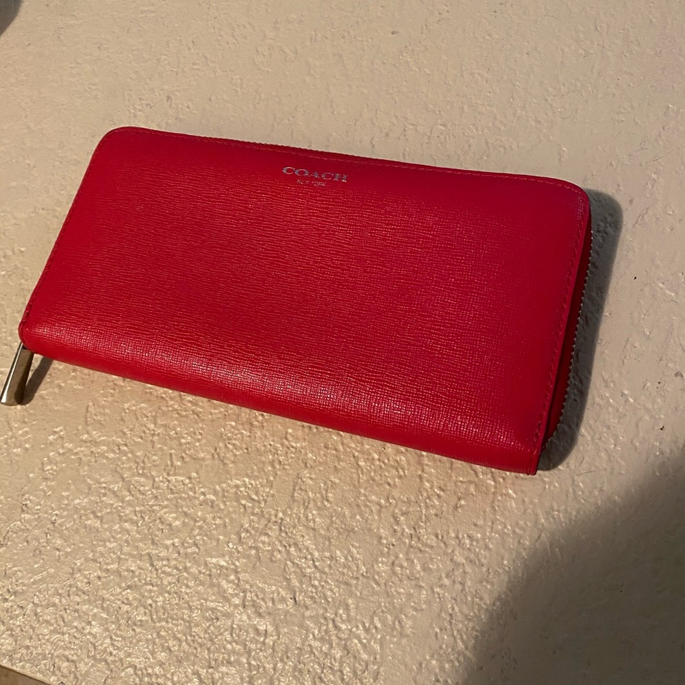 Red Coach Wallet